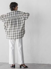 【WEB限定】“さっと着てオシャレ”シアーチェックシャツ