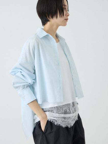 バックロング フォルムシャツ