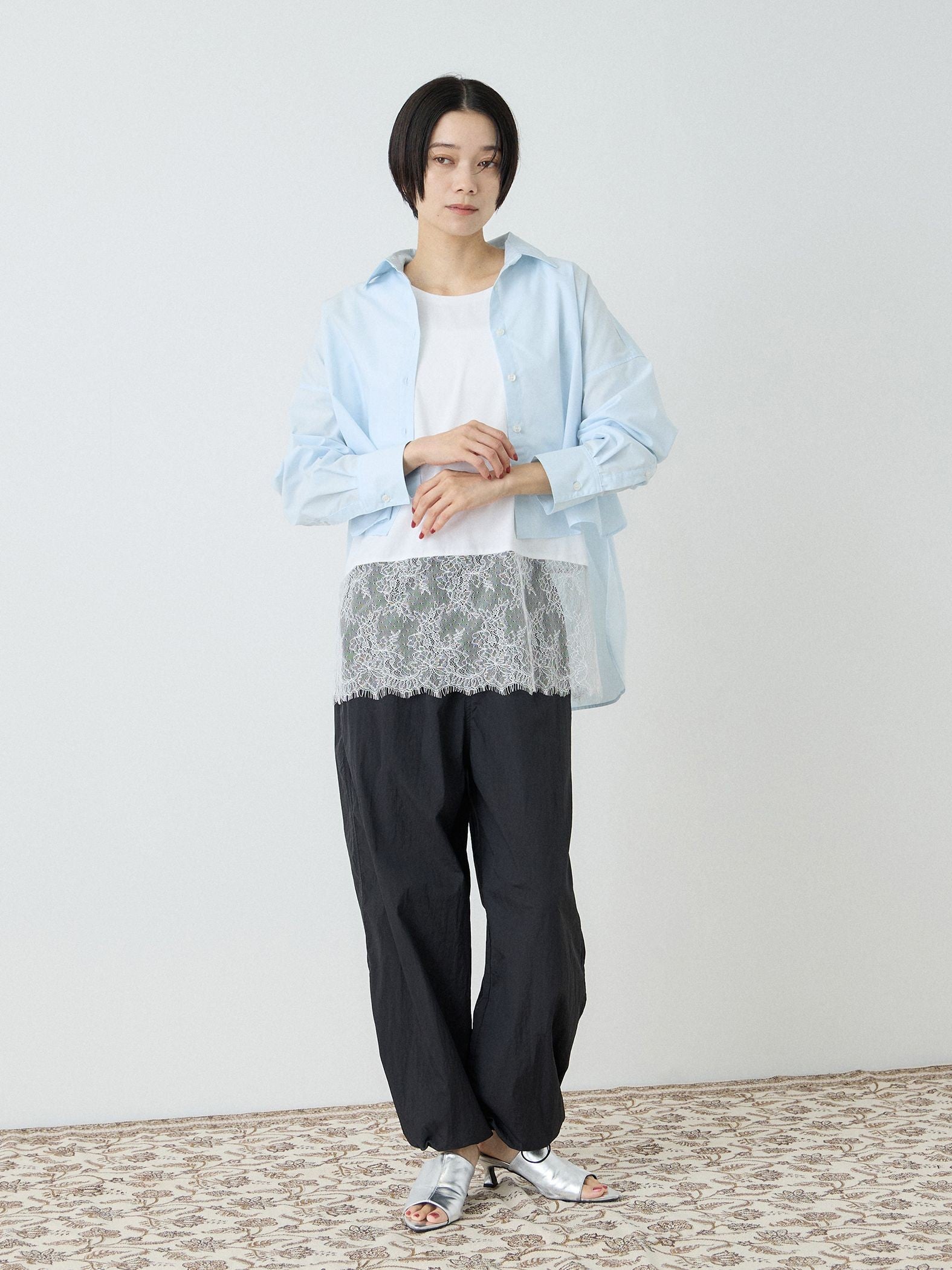 バックロング フォルムシャツ