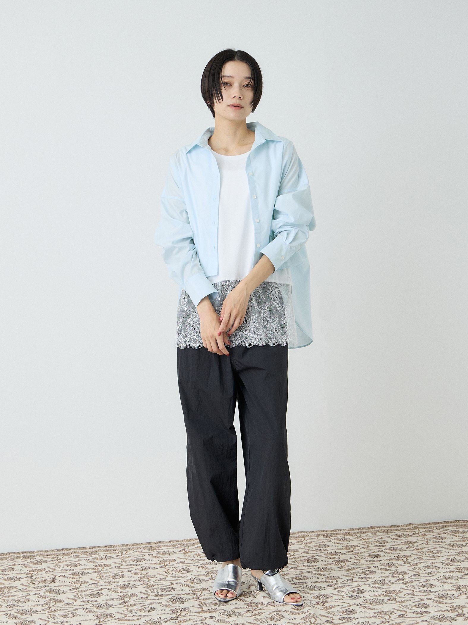 バックロング フォルムシャツ