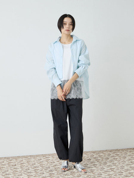 バックロング フォルムシャツ