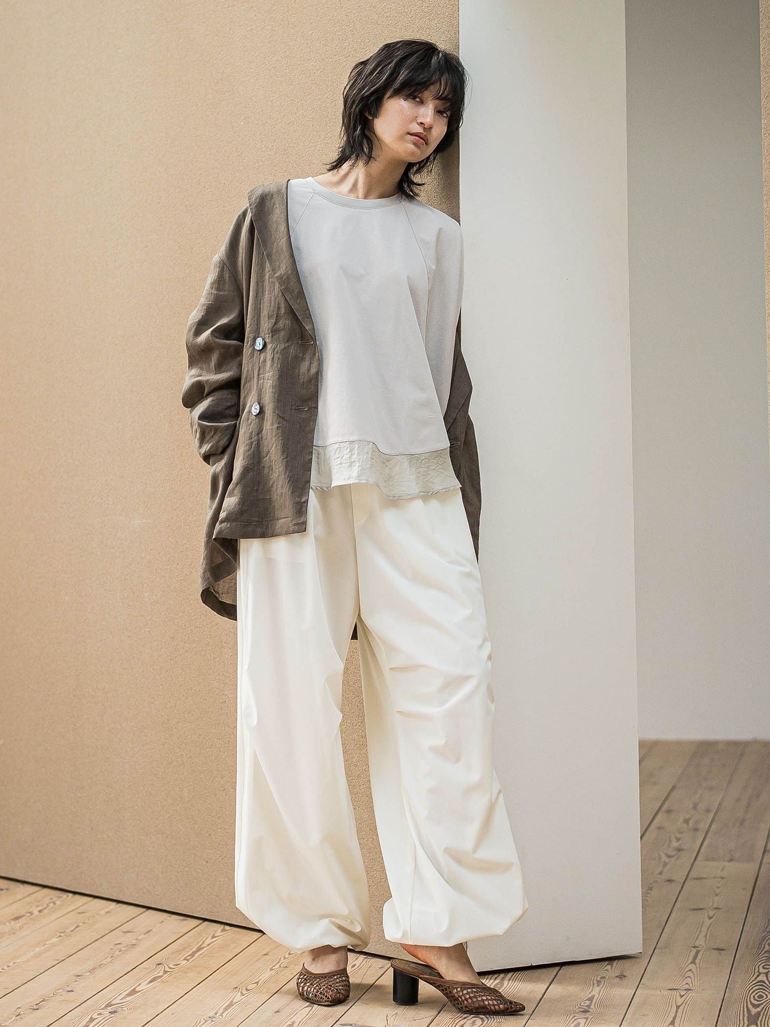 撥水サイドラインパラシュートパンツ≪手洗い可能≫