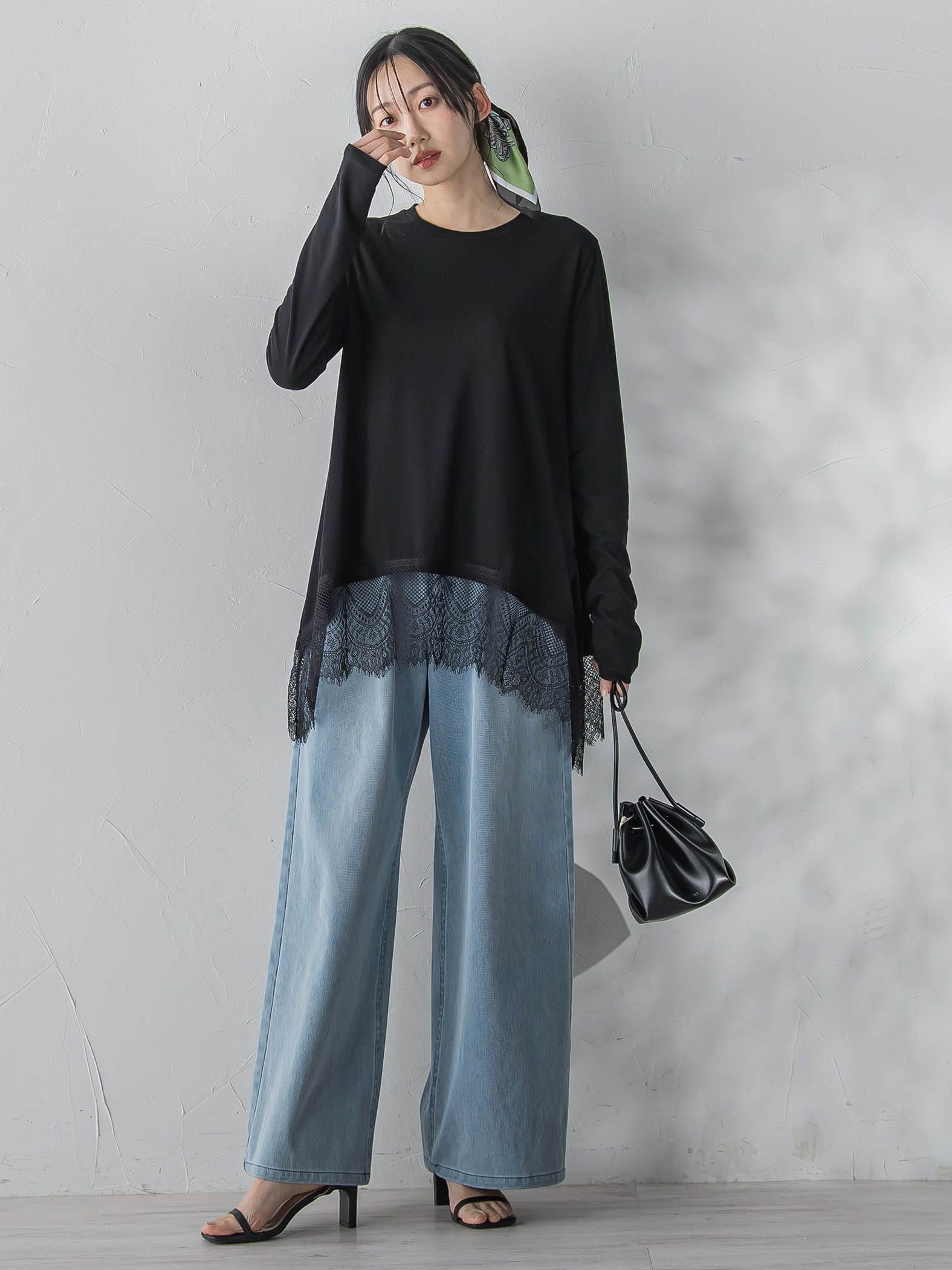 裾レーストップス≪手洗い可能≫