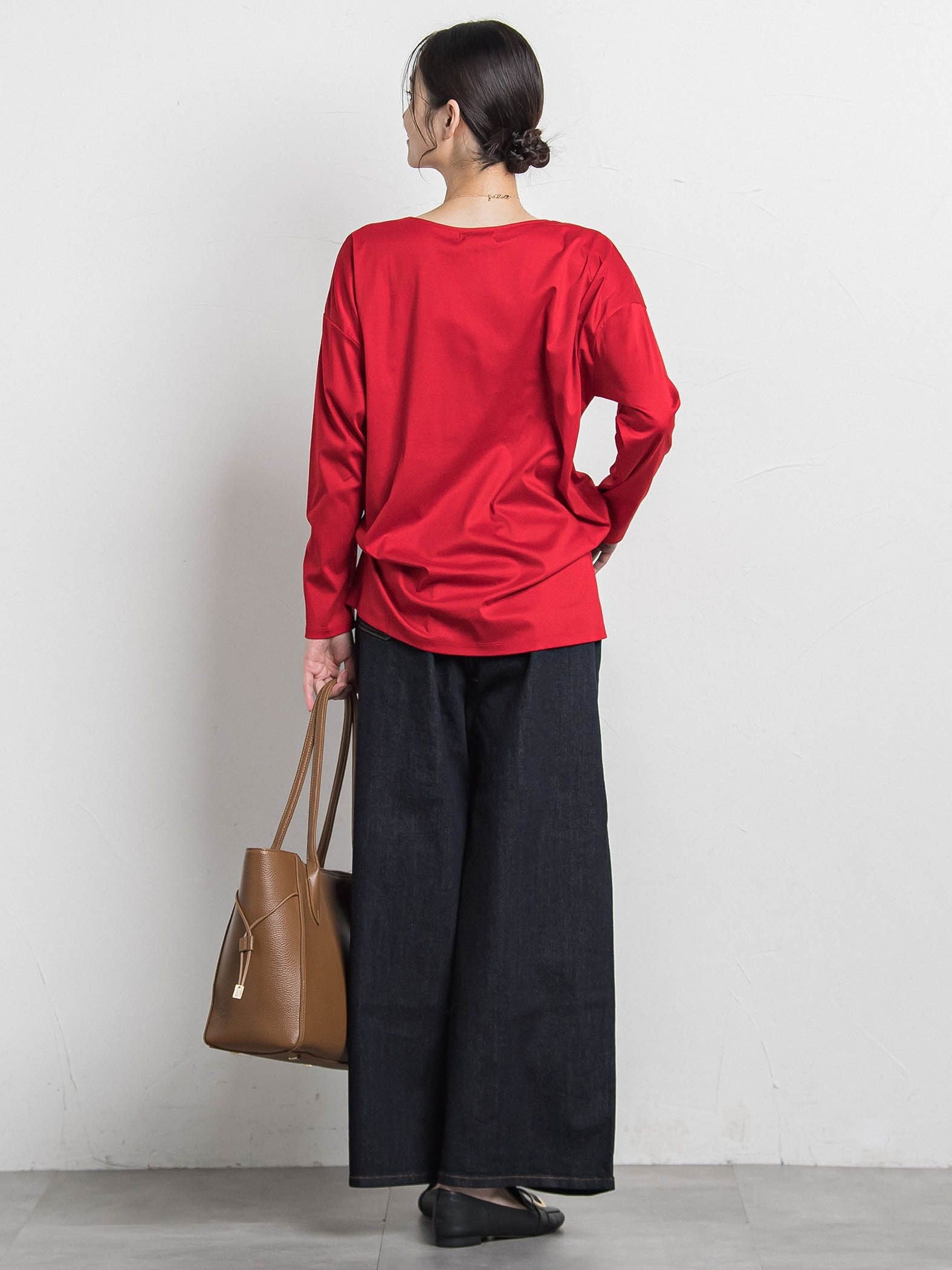 【WEB限定】365デニムパンツ ワイドシルエット≪洗える≫