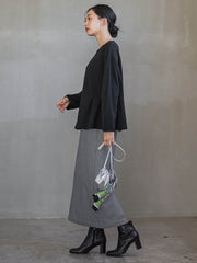 裏起毛タイトスカート≪手洗い可能≫