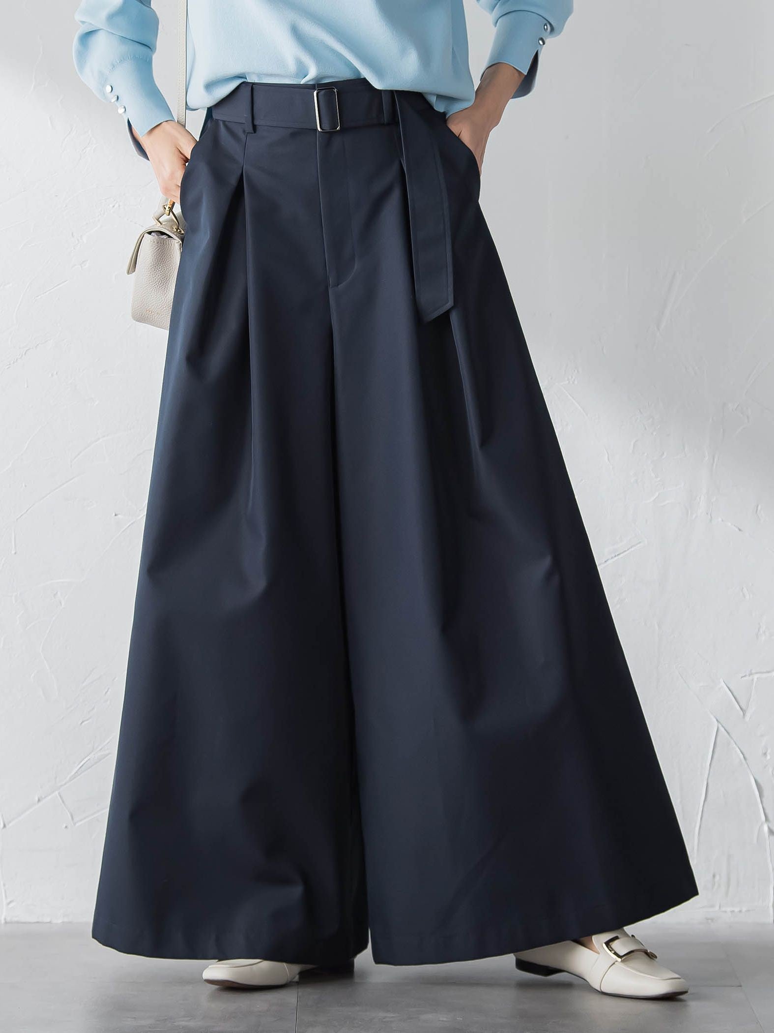 スーパーワイドチノパンツ≪花粉防止/撥水≫