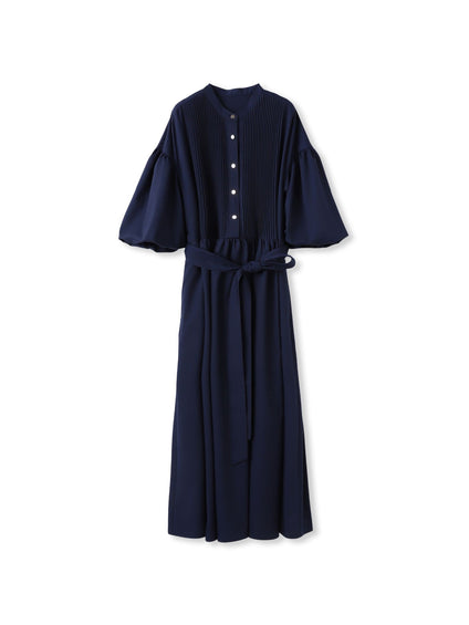 プレーンストレッチピンタックワンピース