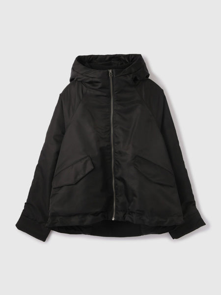 ナイロン中綿フードMA-1ジャケット≪手洗い可能≫