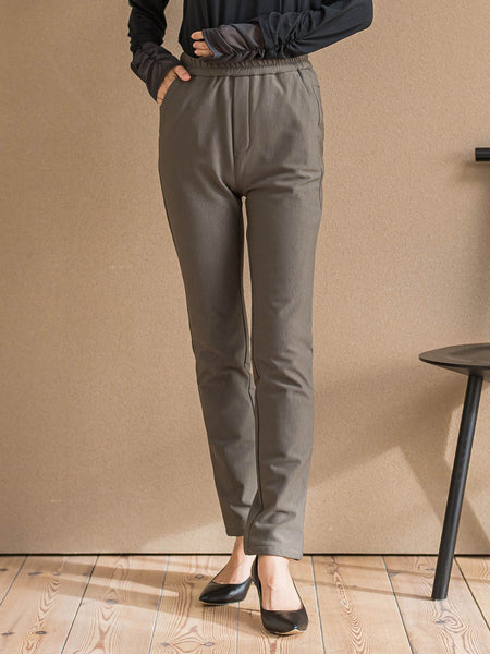 【WEB限定/大きいサイズ/新色追加】”楽暖”裏起毛ハイテンションパンツ≪洗濯機で洗える≫