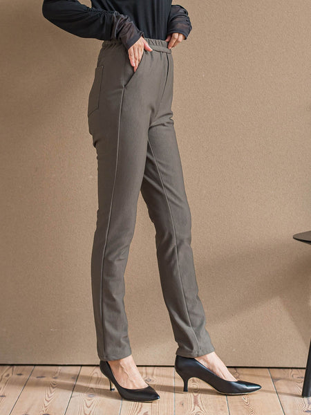 【WEB限定/大きいサイズ/新色追加】”楽暖”裏起毛ハイテンションパンツ≪洗濯機で洗える≫