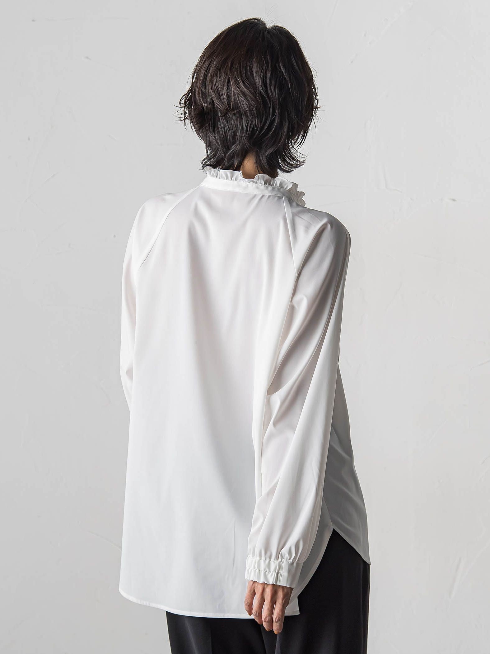 ドレープブロードストレッチブラウス