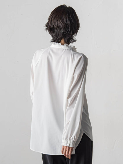 ドレープブロードストレッチブラウス