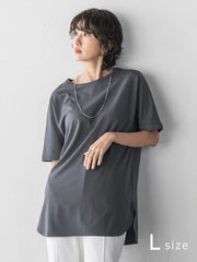 【WEB限定/大きいサイズ】”細身パンツも怖くない”Tシャツチュニック