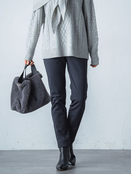 【WEB限定】裏起毛発熱レギンスパンツ≪ストレッチ/洗える≫