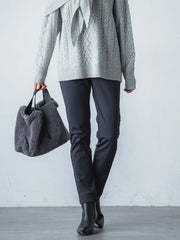 【WEB限定】裏起毛発熱レギンスパンツ≪ストレッチ/洗える≫