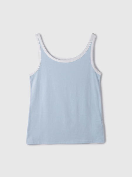 バイカラーパイピングタンクトップ