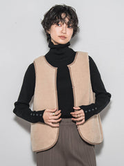 【WEB限定】4WAYキルティング×ボアブルゾン≪手洗い可能≫