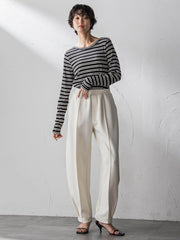 【えらべるSETUP】叶えるイージーカーブパンツ≪手洗い可能≫