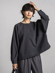 パネル切替ドルマンブラウス≪洗濯機で洗える≫