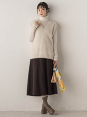 カシミヤシルクシアーラメカットソー≪手洗い可能≫