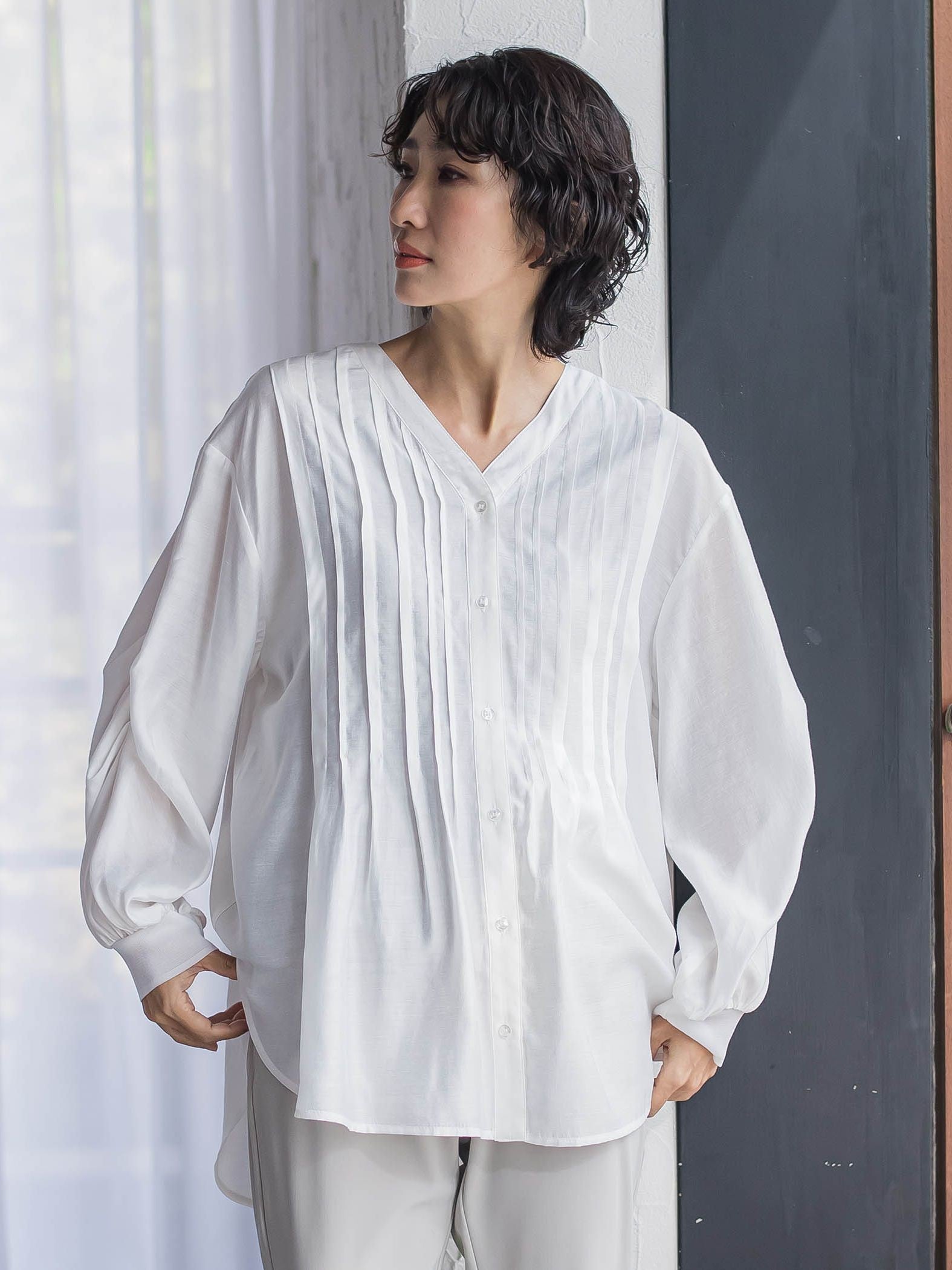 【WEB限定】シルキーローンブラウス