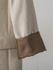 【受注会限定】リネンブレンド テーラードダブルブレストジャケット