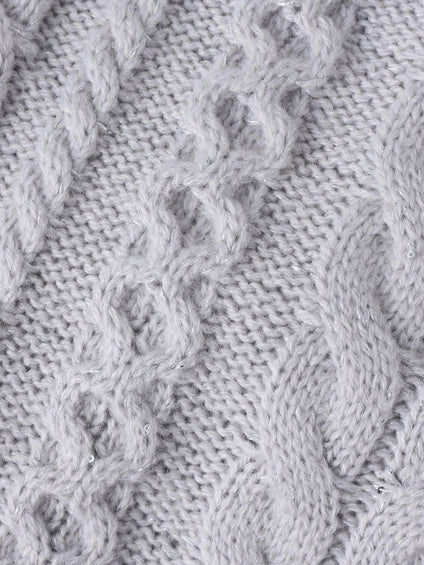 【WEB限定】ケーブル柄編みニット≪洗える≫