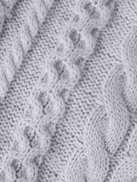 【WEB限定】ケーブル柄編みニット≪洗える≫