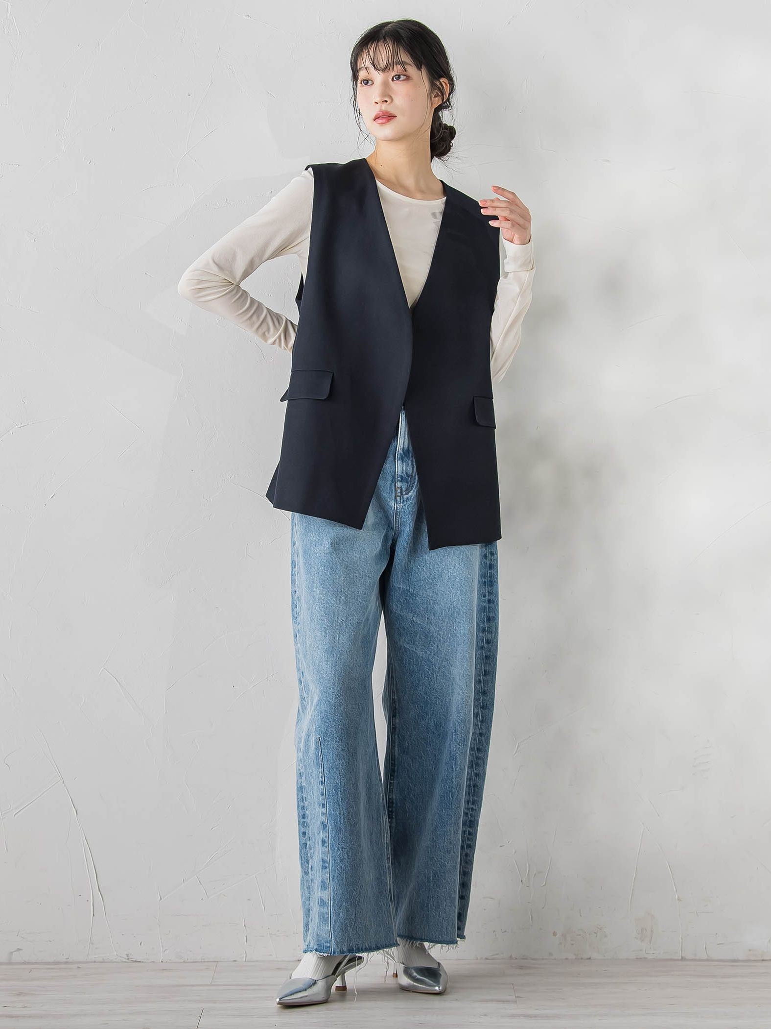 シアーベロアカットソー≪手洗い可能≫