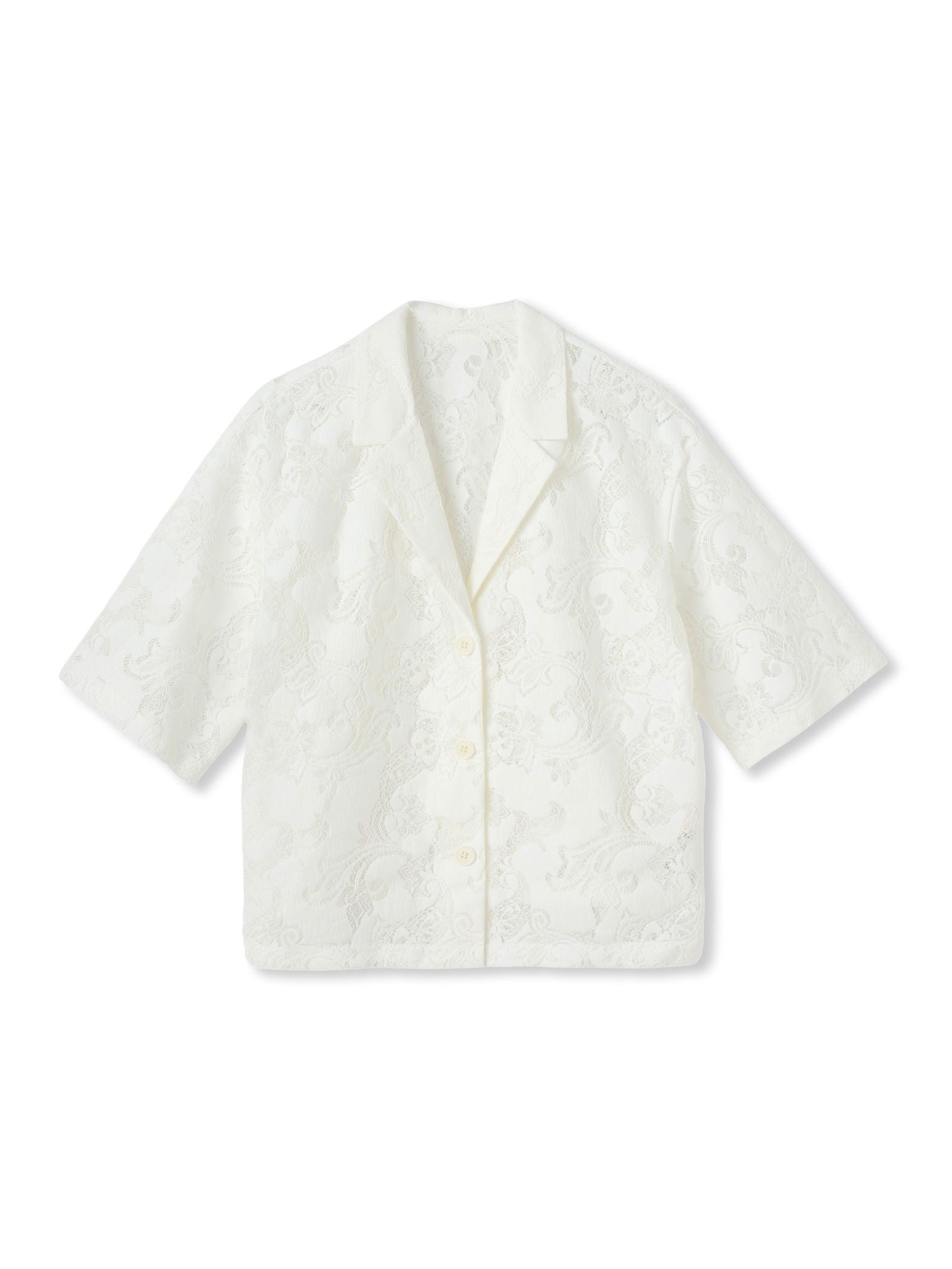 PAISLEY COTTON LACEブラウス
