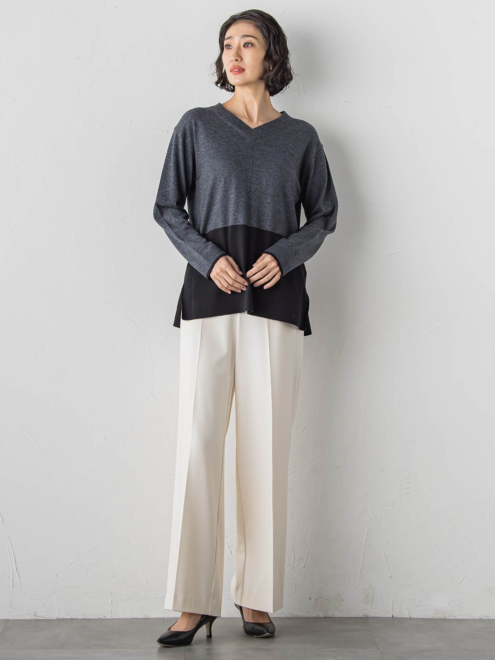 【WEB限定/新色追加】”まるで毛布”とろける裏起毛ワイドパンツ