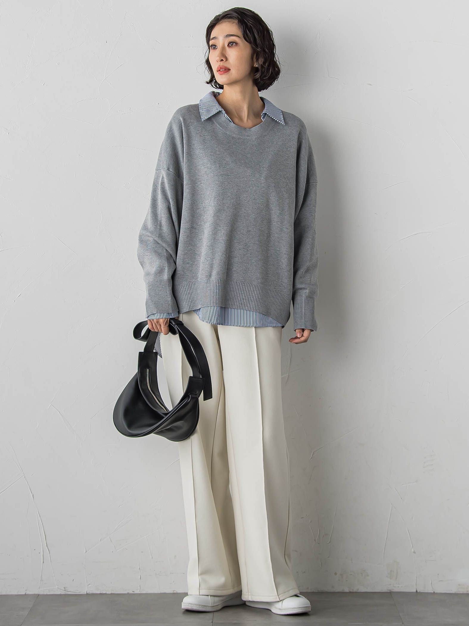 【WEB限定/新色追加】”まるで毛布”とろける裏起毛ワイドパンツ