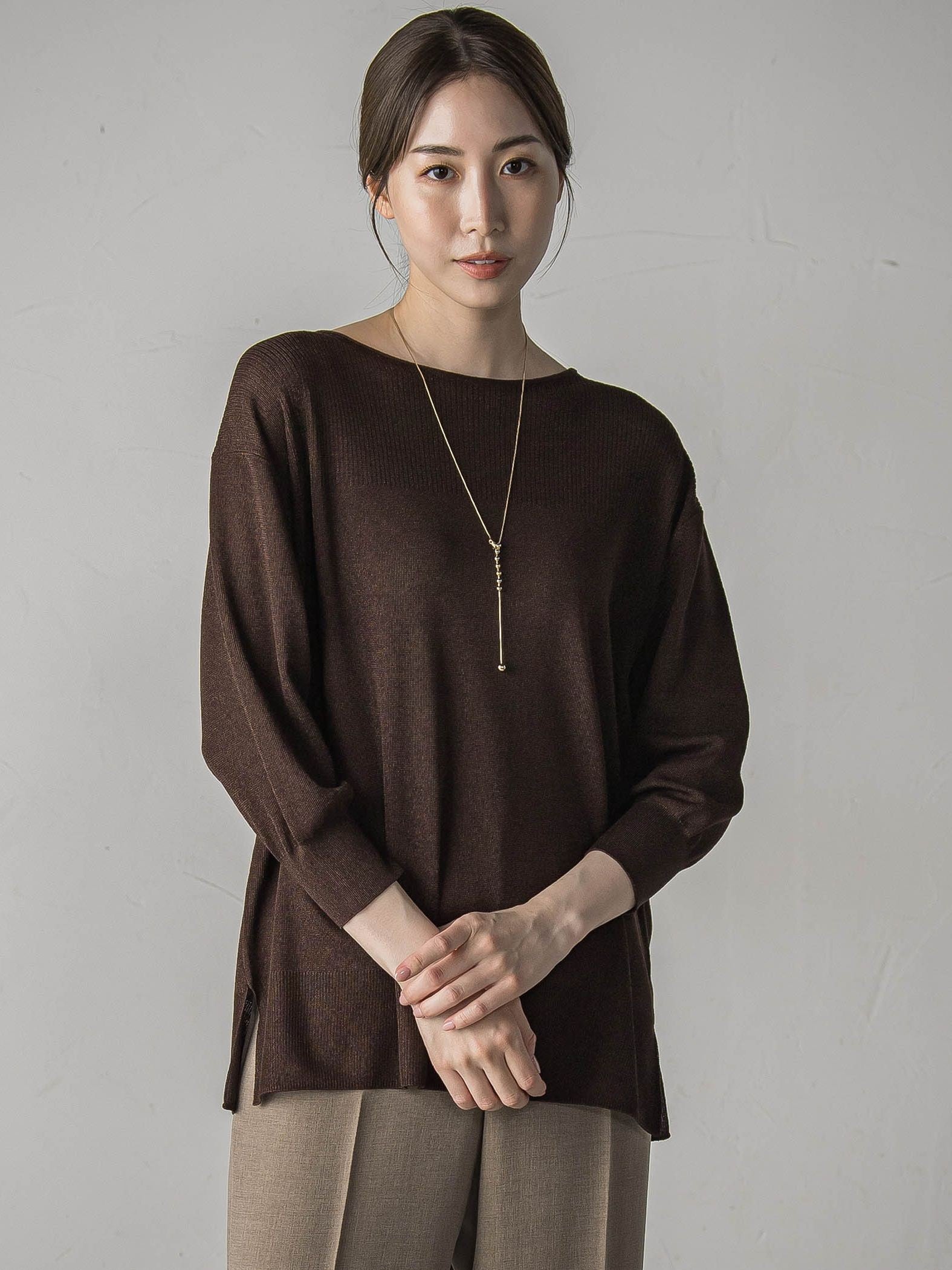 【極】SARIニットプルオーバー≪手洗い可能≫