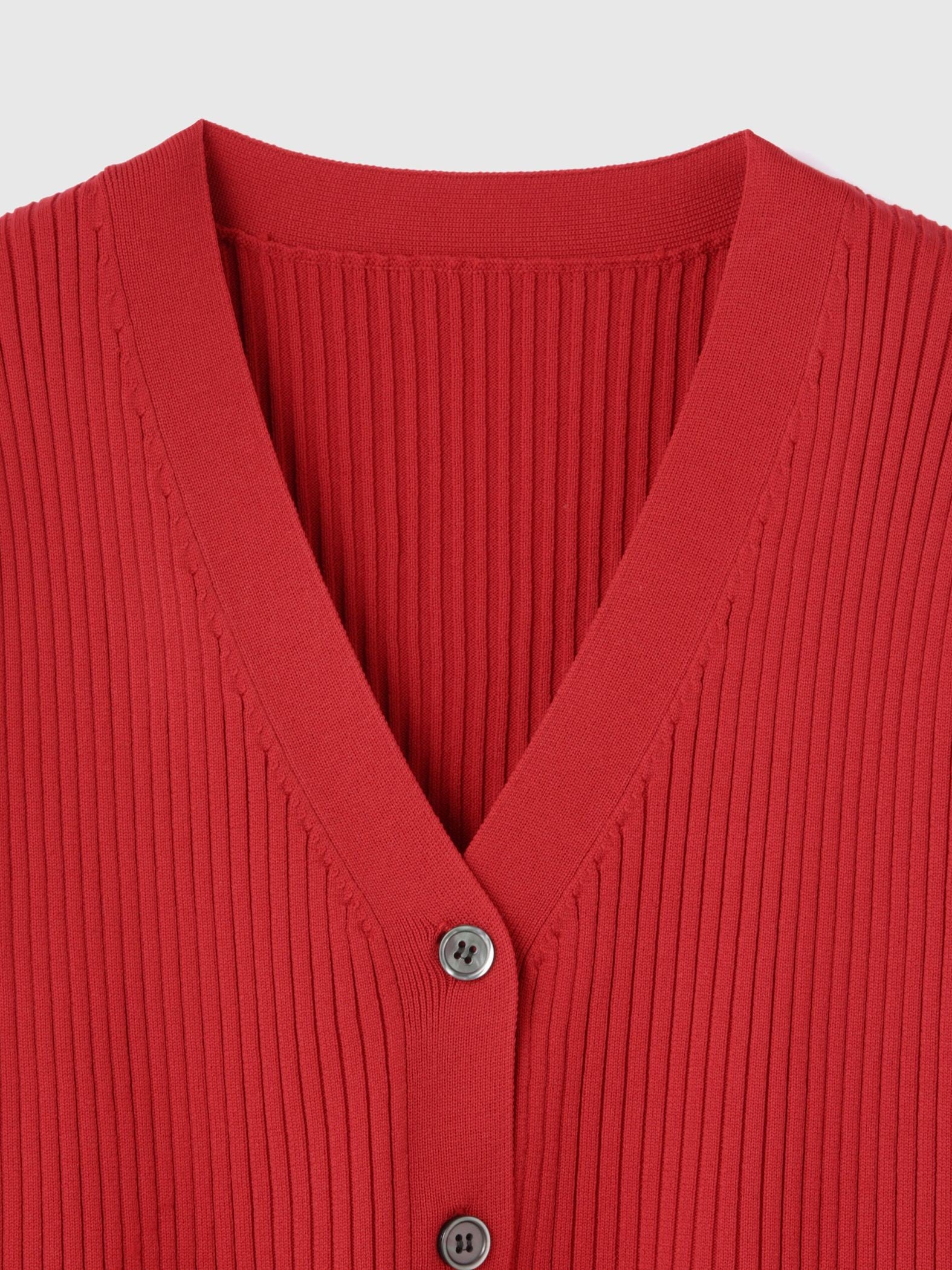 ライトウェイトペプラムニットカーディガン≪手洗い可能≫