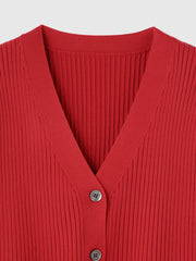 ライトウェイトペプラムニットカーディガン≪手洗い可能≫