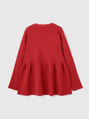 ライトウェイトペプラムニットカーディガン≪手洗い可能≫