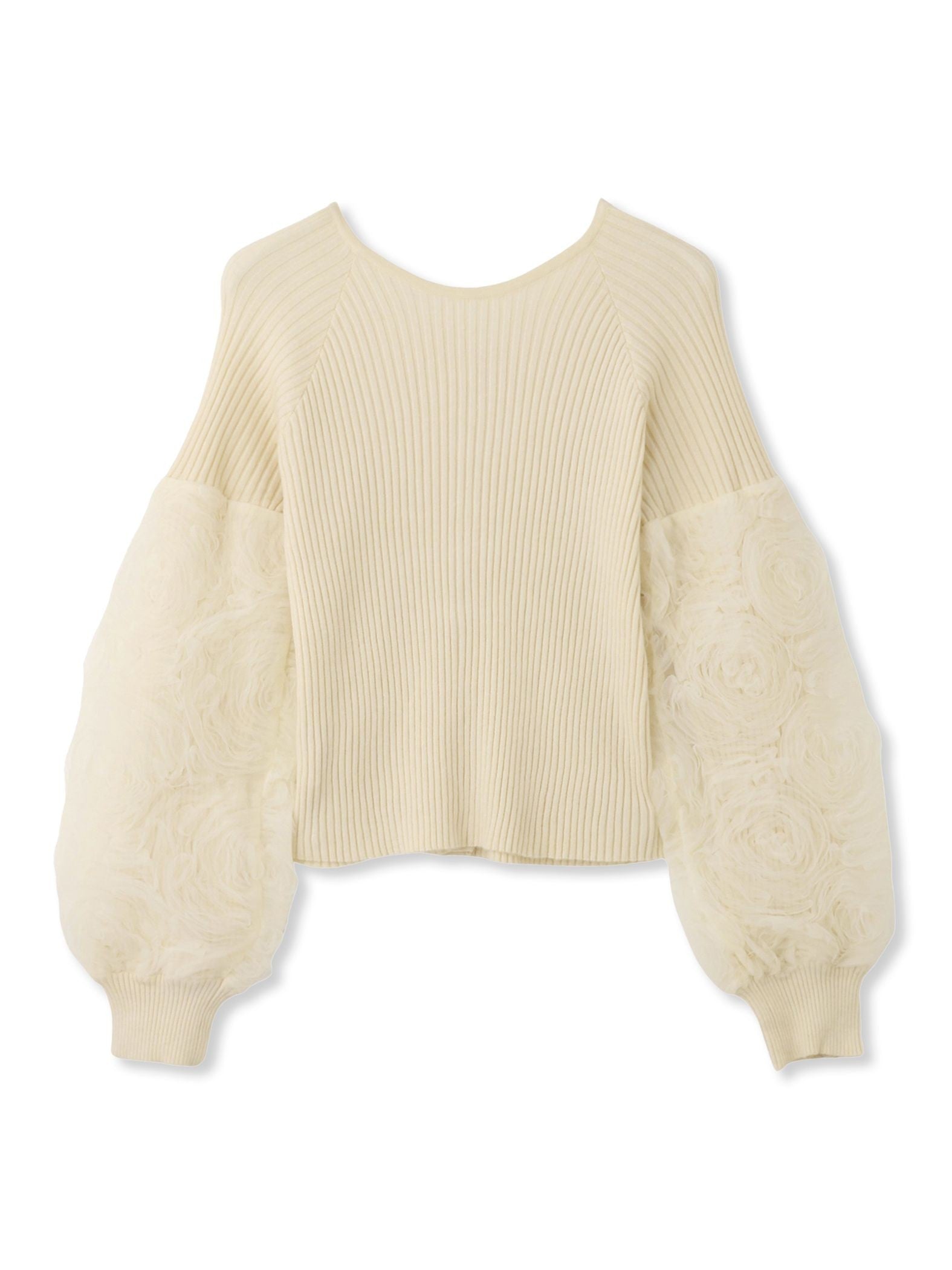 フラワーチュールスリーブカーディガン≪手洗い可能≫