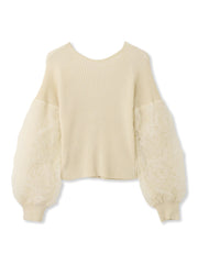 フラワーチュールスリーブカーディガン≪手洗い可能≫