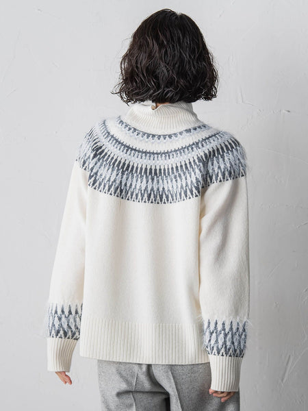 フェアアイル柄ニット