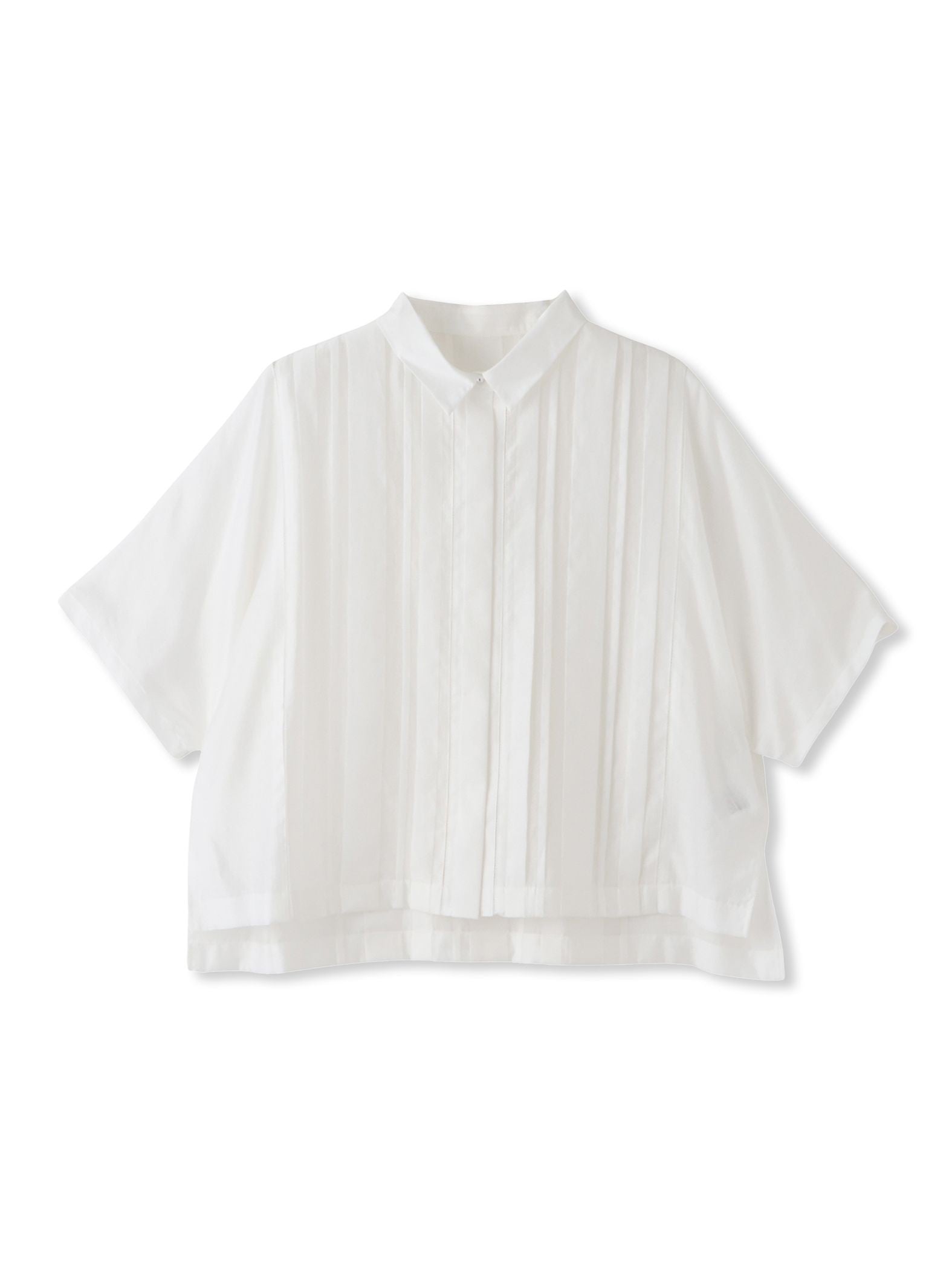 ピンタックレースブラウス≪手洗い可能≫