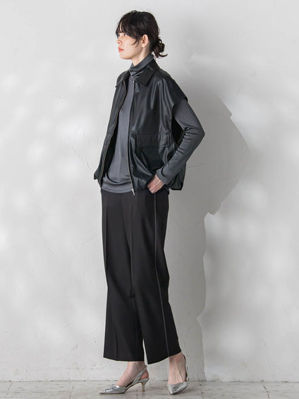 【WEB&一部店舗限定】合成皮革ブルゾン