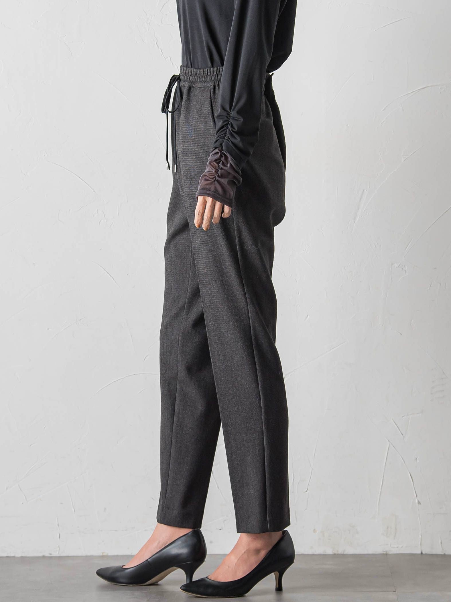 両面起毛2WAYストレッチテーパードパンツ