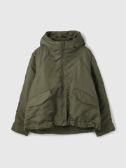 ナイロン中綿フードMA-1ジャケット≪手洗い可能≫