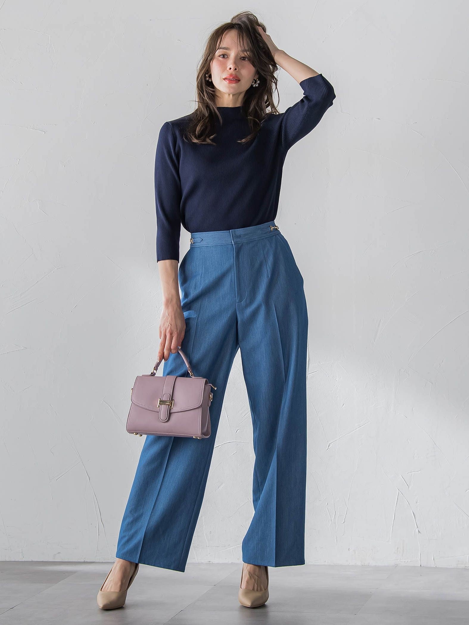 オーロララメデニムパンツ