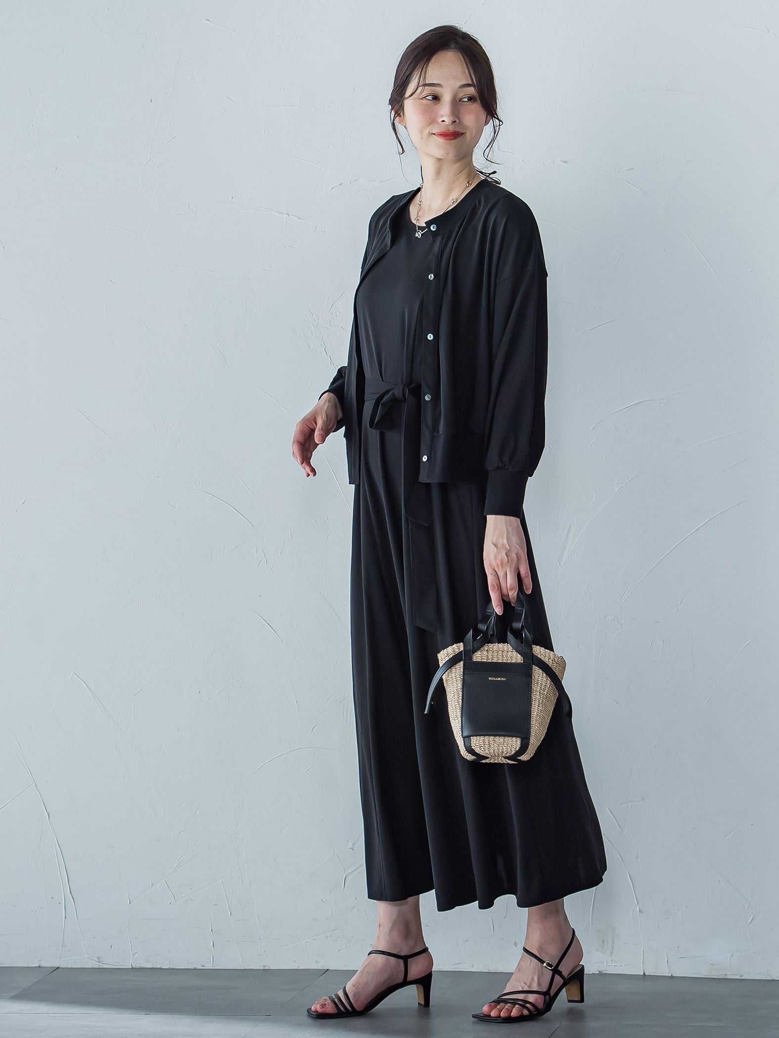 【WEB限定】ひやさらシワレスライトカーディガン≪洗濯機で洗える≫