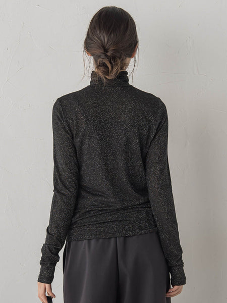 カシミヤシルクシアーラメカットソー≪手洗い可能≫