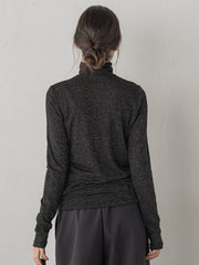 カシミヤシルクシアーラメカットソー≪手洗い可能≫