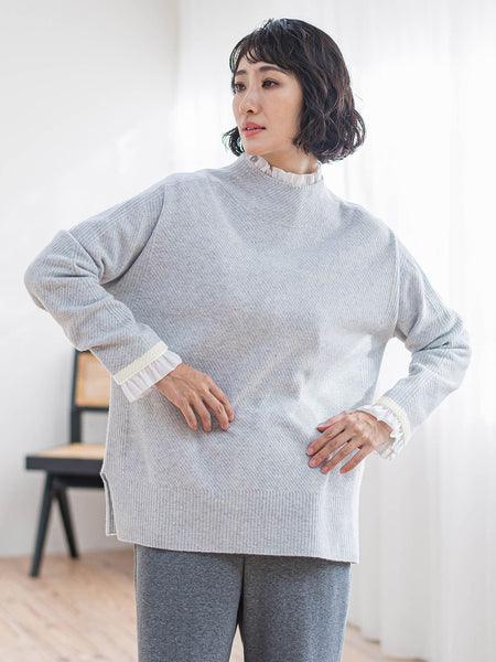 配色CHESSニット