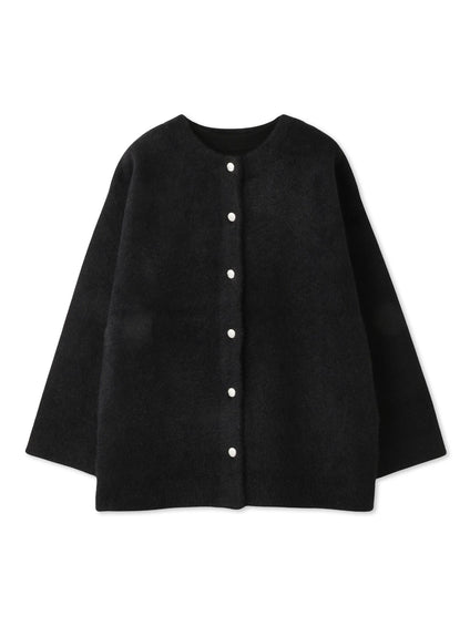 フェレットタッチWフェイスニットジャケット≪手洗い可能≫