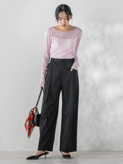 ワイドポケットタックパンツ